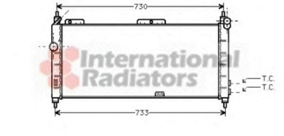 VAN WEZEL 37002203 -  Радиатор, охлаждение двигателя